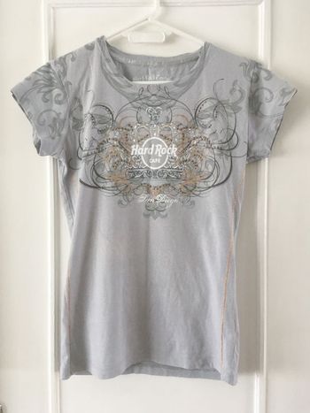 Tee shirt imprimé, haut manches courtes, tenue de sport