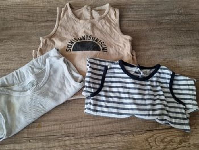 Lot de 3 bodies sans manches