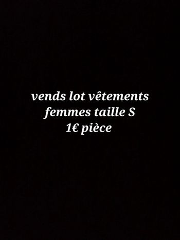 Lot vêtements femme tailles S