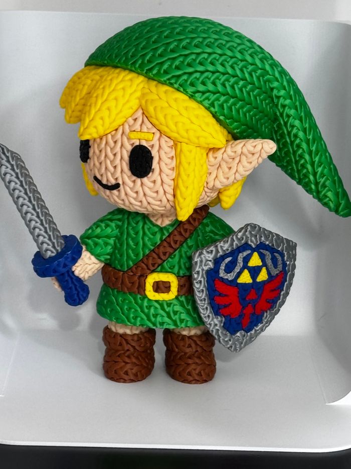 Figurine Link version tricoté 20 cm - photo numéro 3