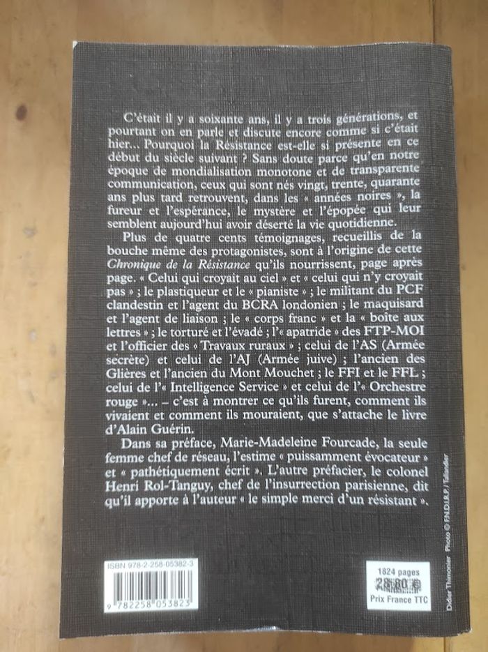 Chronique de la Résistance Alain Guérin Omnibus 2007 - photo numéro 3