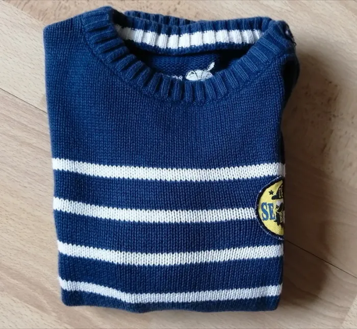 Pull mailles à rayures Sergent Major 5 ans - photo numéro 7