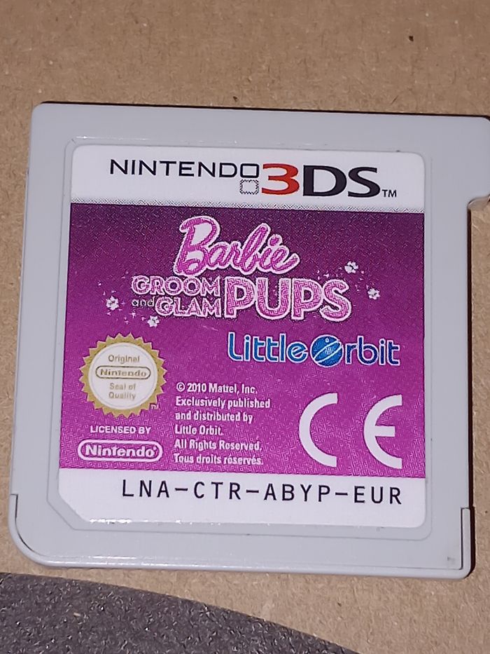 Barbie groom glam pups Nintendo 3ds