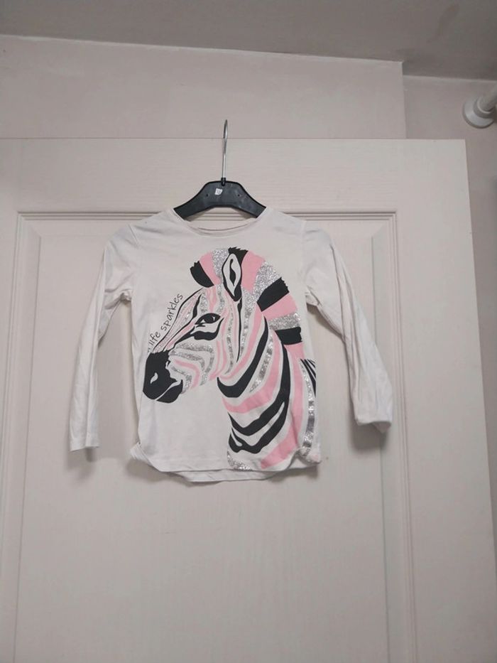 Tee-shirt manche longue fille 5 ans In extenso