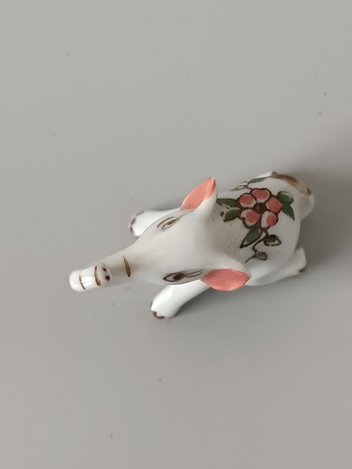 Éléphant porcelaine vintage - photo numéro 6