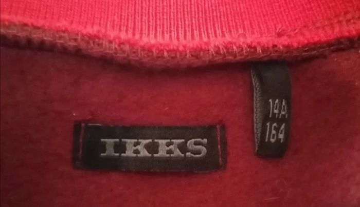 Sweat rouge Bordeaux motif lenticulaire tête de mort / casque IKKS - photo numéro 14