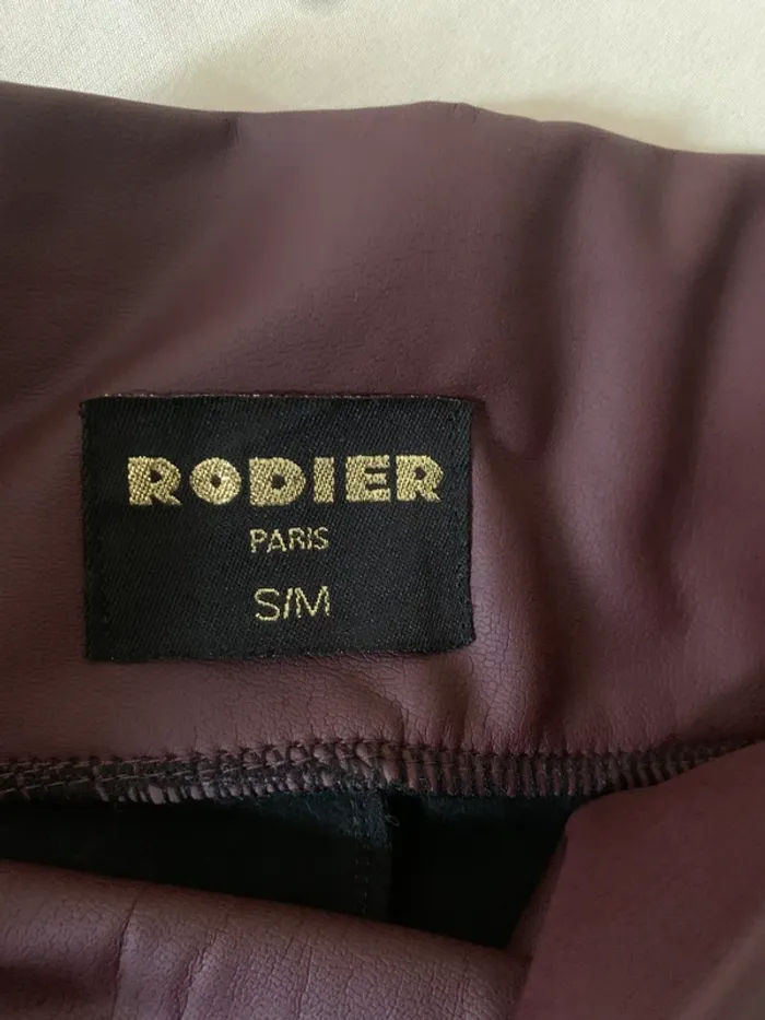 Legging Rodier simili marron  taille S-M tres bon état - photo numéro 4