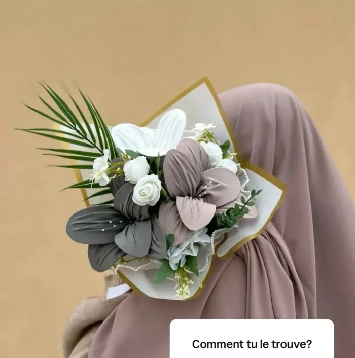Bouquet de hijabs soie de Médine ou Jersey prémium - photo numéro 13