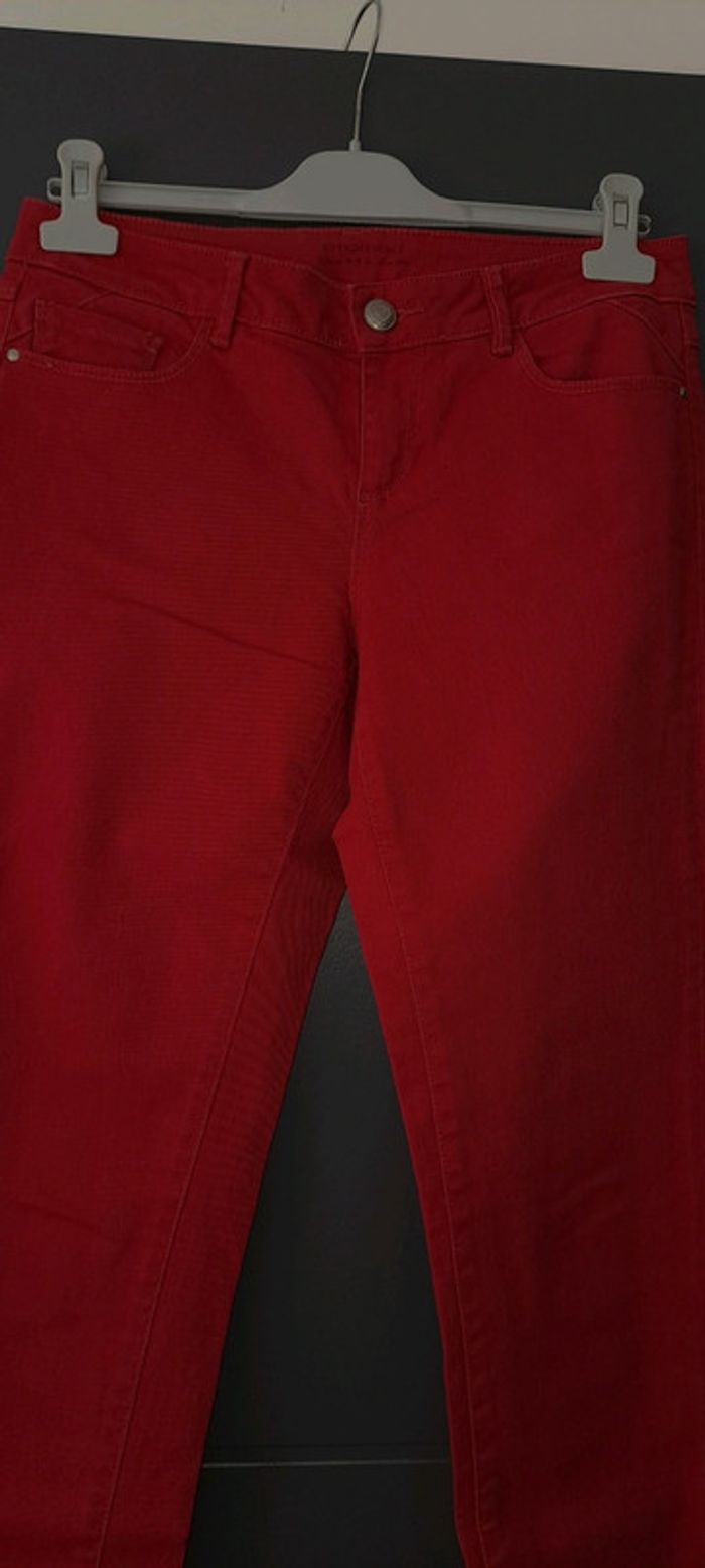 Jean rouge promod - photo numéro 2