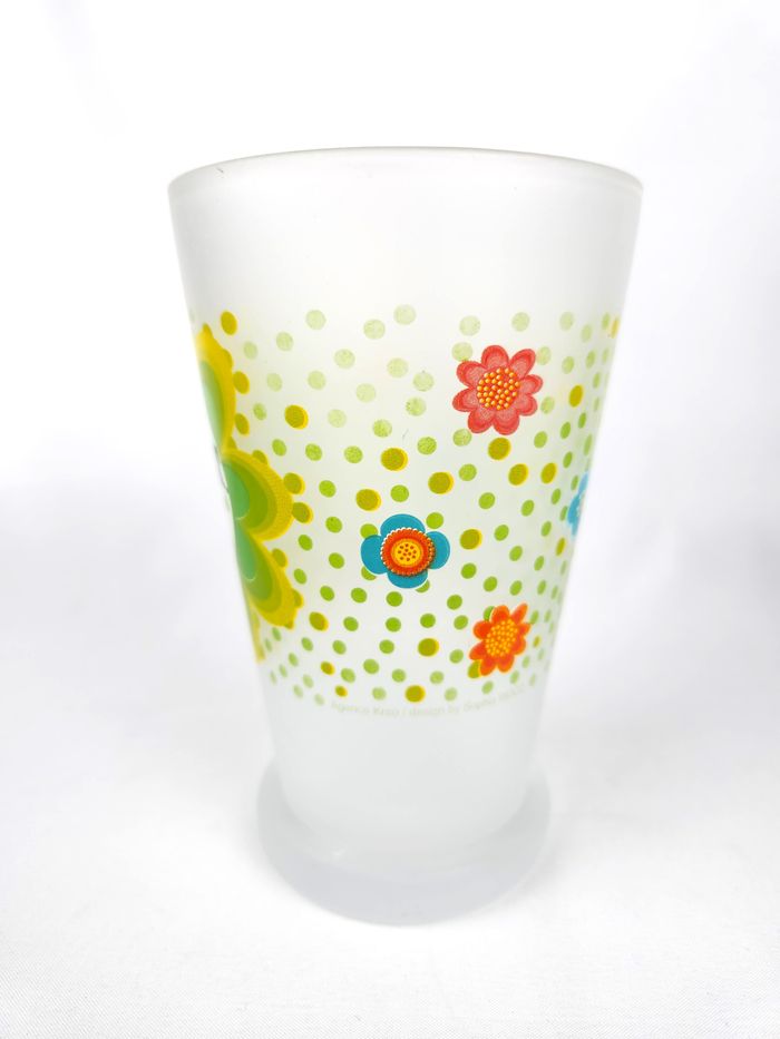 Verre Perrier Vintage Motif Papillon Edition Limitée by sophia wood- Très bon état - photo numéro 2