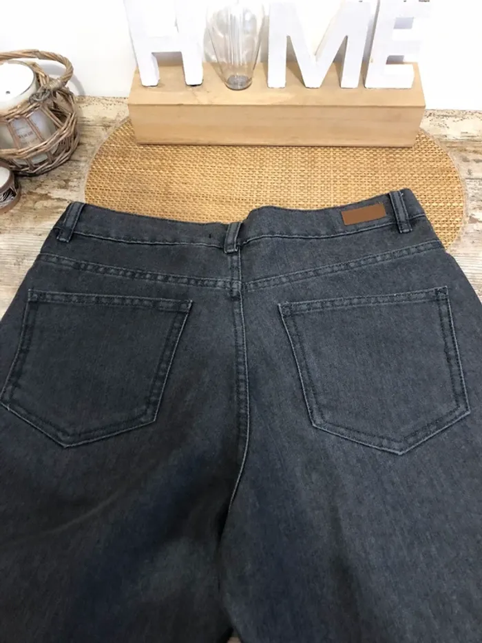 Jeans gris MoM fit byVenca - photo numéro 2