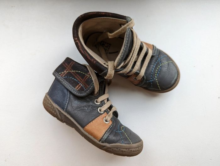 Chaussures montantes cuir bleu NOËL, Garçon – Taille 25 - photo numéro 7