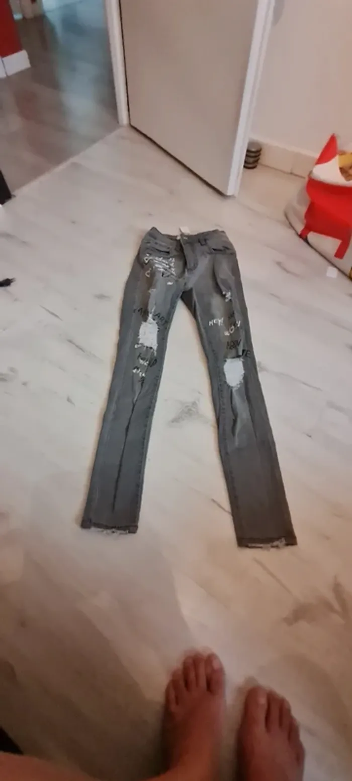 Jean gris taille S