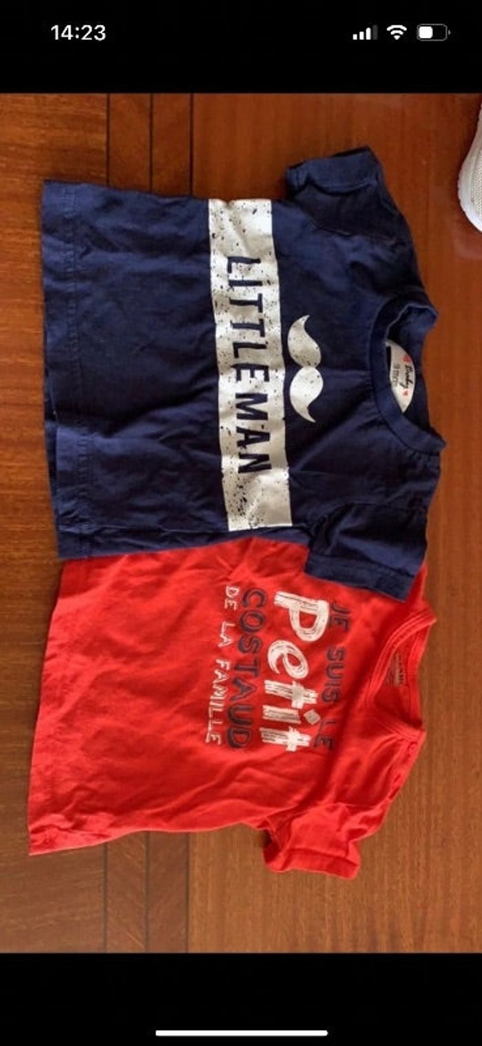 2 tee shirt manches courtes