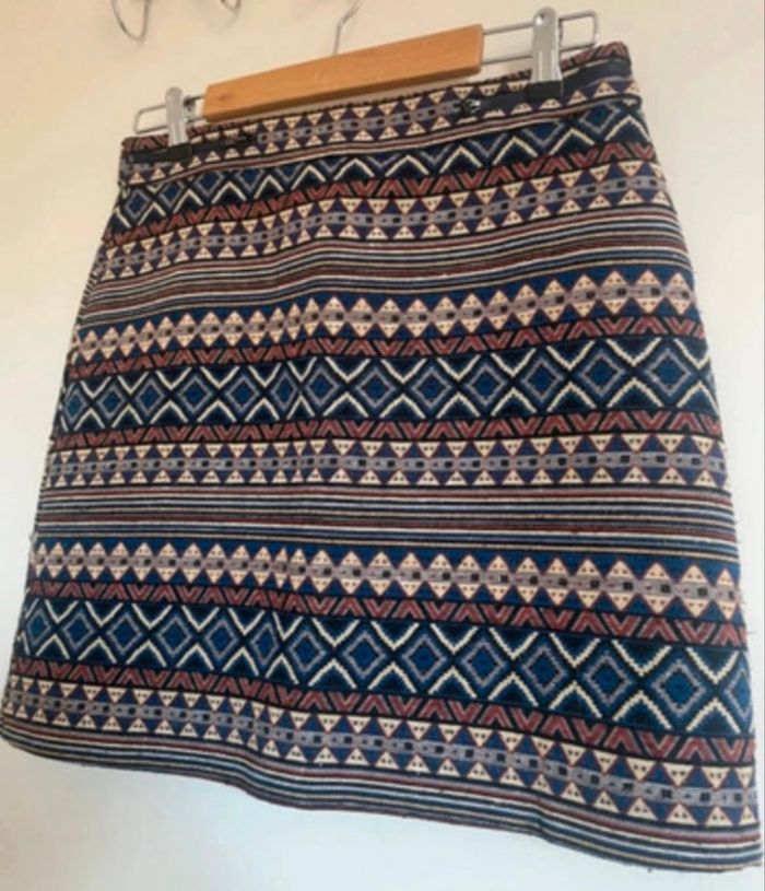 Jupe droite motifs multicolore T38 - photo numéro 3