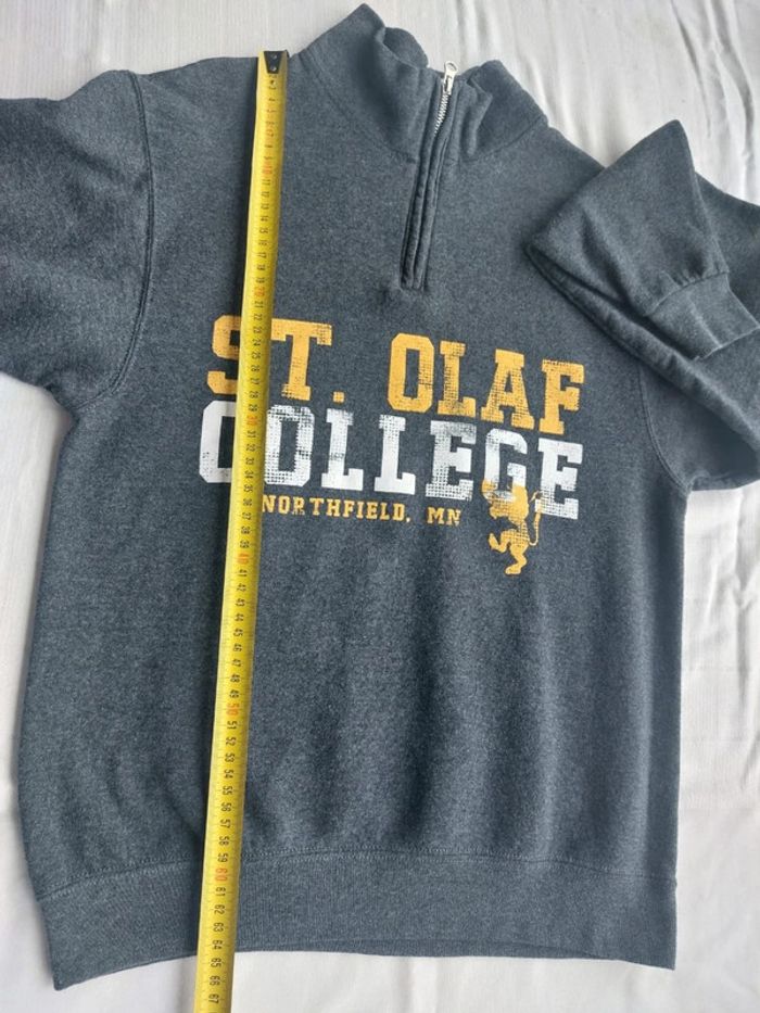 Sweat zippé universitaire Olaf College Taille S - photo numéro 4