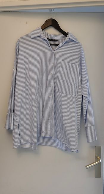 Longue chemise bleue Zara taille L