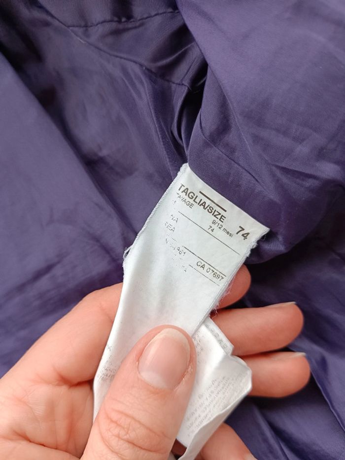 Blouson doudoune avec capuche Fille 9/12 mois - photo numéro 8