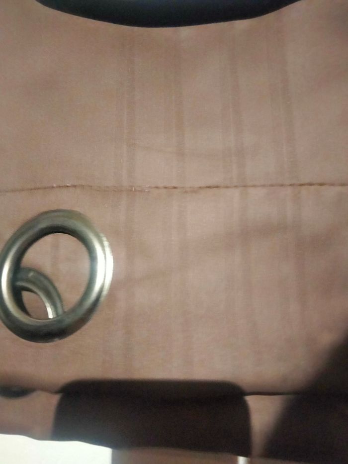 Rideau occultant double face brun 140x260 - photo numéro 2