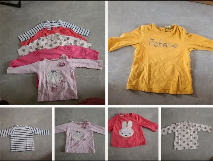 Tee-shirt à manche longue 18mois fille lot