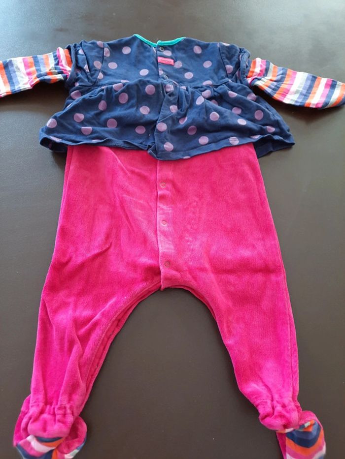 Pyjama en velours et coton Catimini 12 mois - photo numéro 10