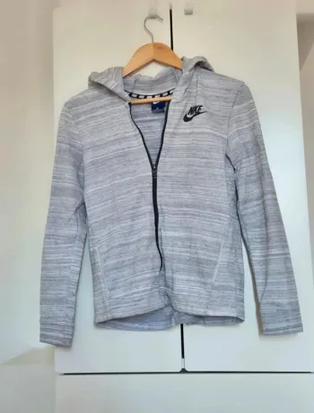 Sweat gilet à fermeture NIKE - Taille XS 34
Gris chiné
