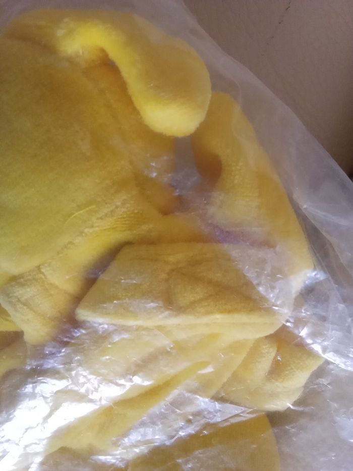 Chien  ou ours jaune  doudou Blédina  semi plat  vintage neuf  non ouvert - photo numéro 5