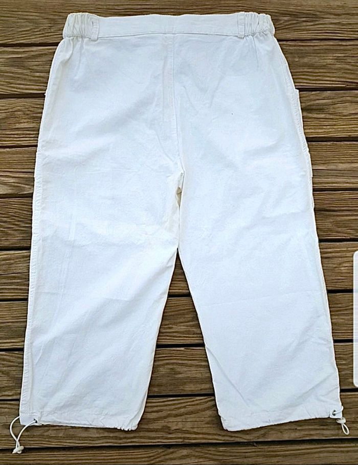 bermuda pantalon 3/4 Blanc du Nil - photo numéro 5