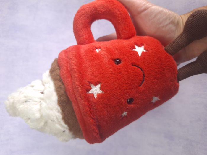 Peluche Jellycat chocolat chaud winter Amuseables Hot Chocolate A4HOTC retired - photo numéro 4