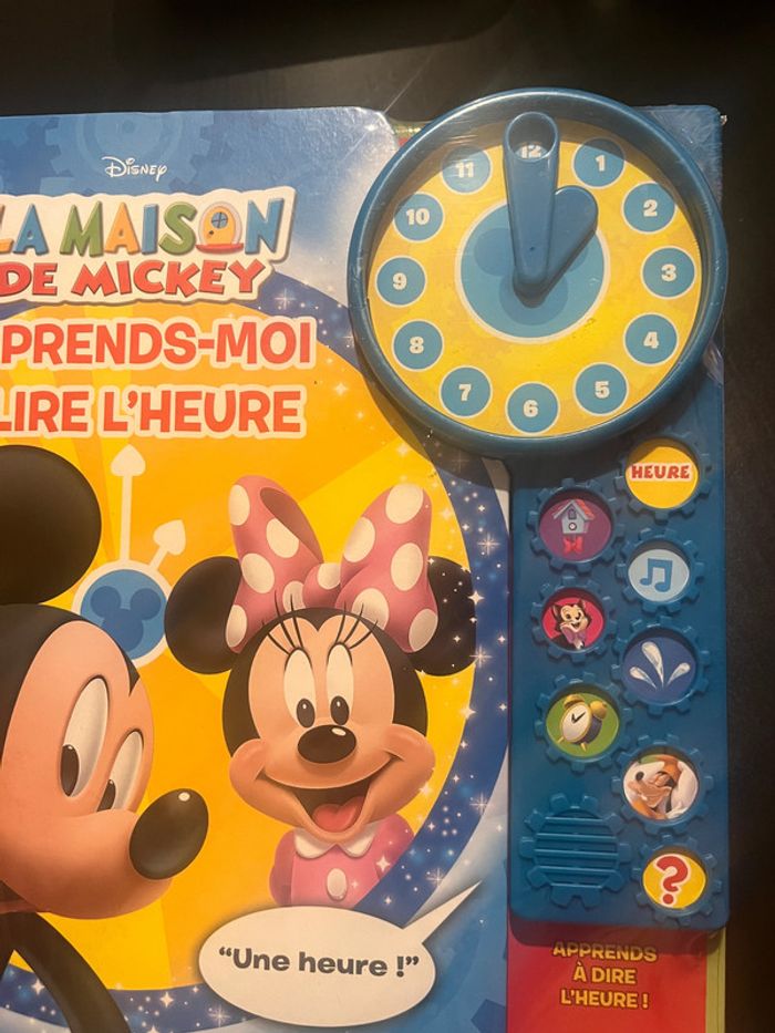 Livre La maison de Mickey – Apprends-moi à lire l’heure. - photo numéro 3