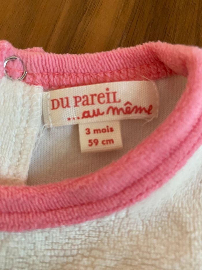 Pyjamas dors bien 3 mois 59cm Du pareil au même - photo numéro 3