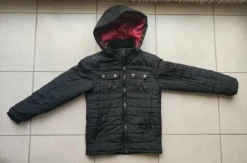 Manteau noir Taille 140 Petrol Industries à capuche