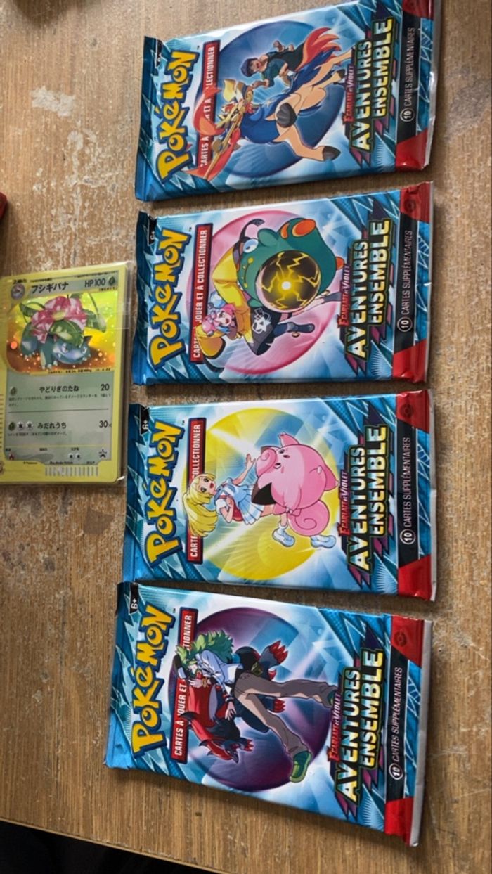 Lot 4 booster Pokémon aventures ensemble français - photo numéro 3