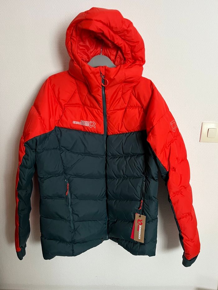 Doudoune, manteau de ski rock experience orange et vert taille M Neuve avec étiquette - photo numéro 3