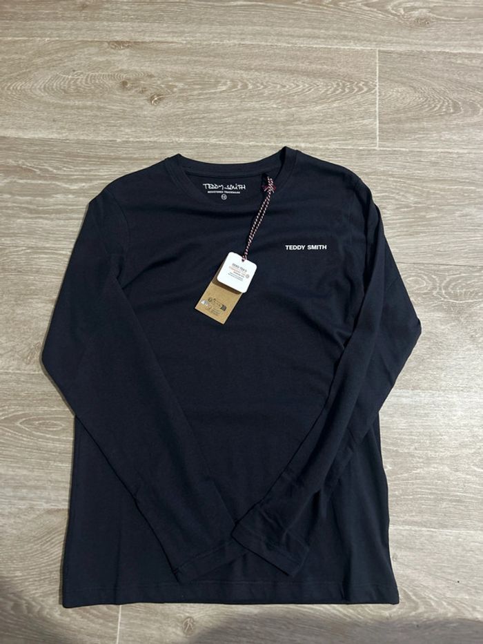 T-shirt à manches longues dark navy Teddy Smith 12ans