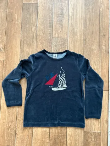 Pull pyjama Petit Bateau 6-8 ans.