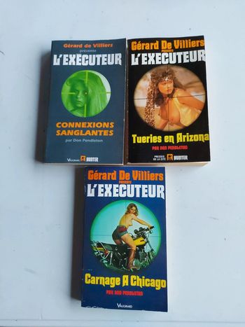 Lot de 3 livres L'exécuteur