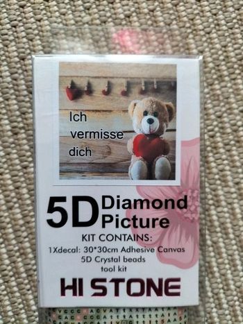 🎨Diamond Painting - Petit Ourson avec un cœur 🎨