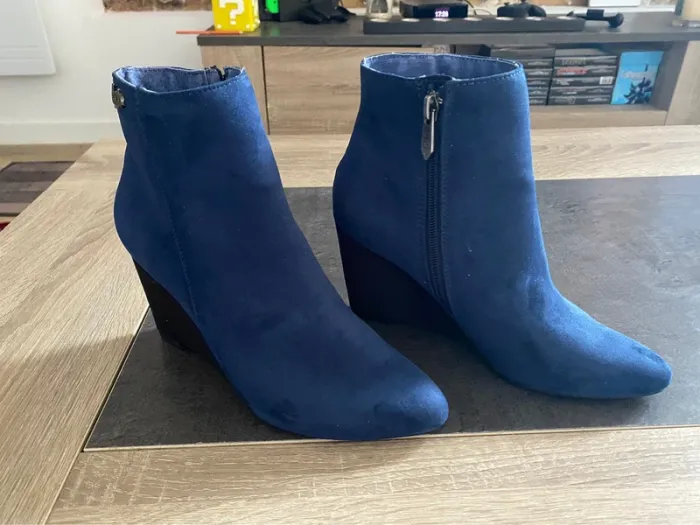 Bottines bleu - photo numéro 2