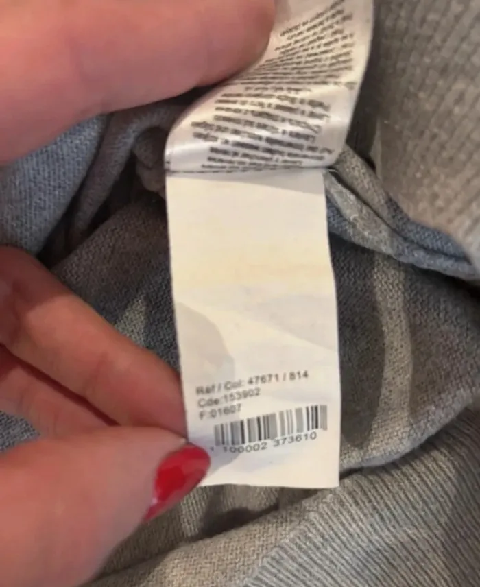 Gilet gris col V Jules coton cachemire taille XXL - photo numéro 9