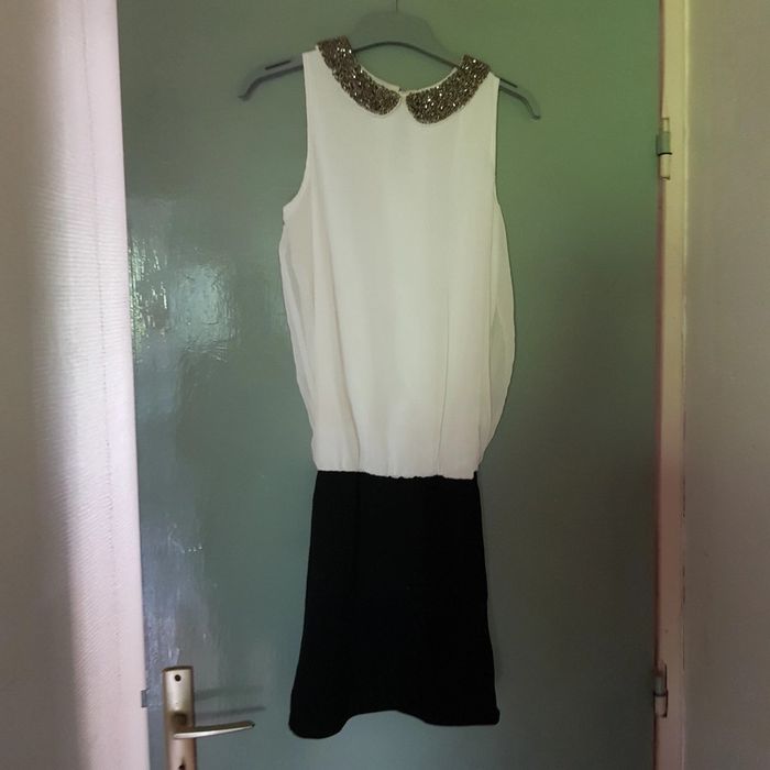 Robe habillée bi matière - photo numéro 2