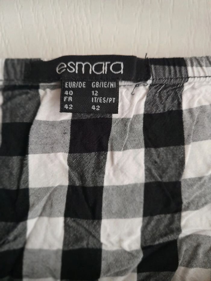 Tunique à carreaux noir et blanc - photo numéro 2