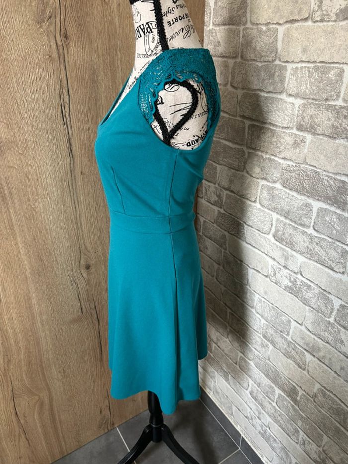 Robe patineuse bleu canard taille 34 - photo numéro 3