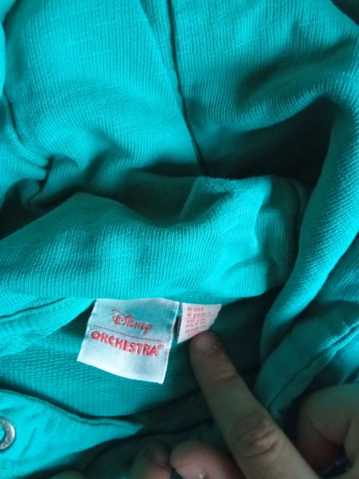 Sweat a capuche Mickey vert Disney 6ans - photo numéro 4
