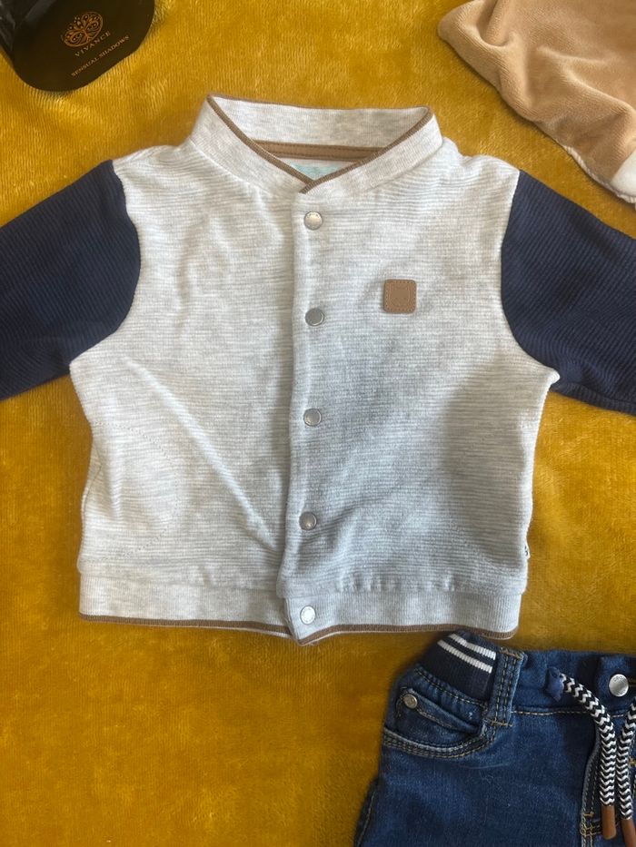 Ensemble veste et jeans obaibi bébé garçon - photo numéro 2