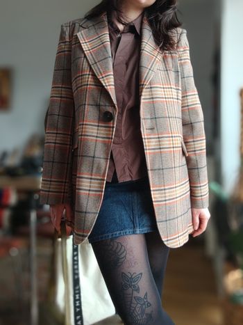 Blazer à carreaux neuf