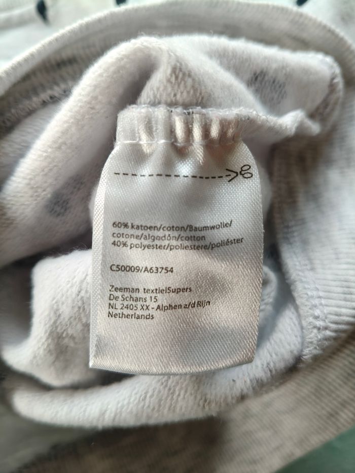 Robe pull chaud fille Zeeman gris coeurs 68 cm - photo numéro 5