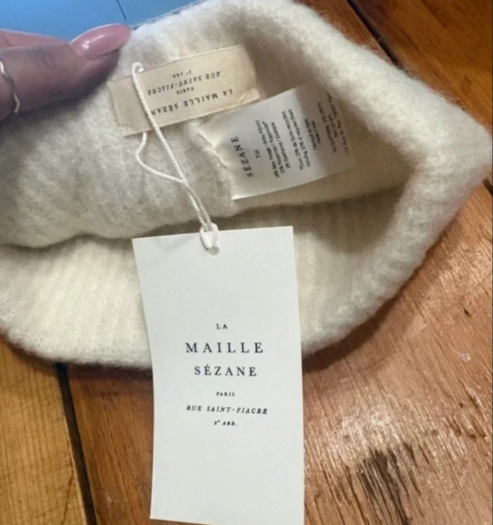 bonnet paul ecru sezane Jamais porté avec étiquette - photo numéro 2