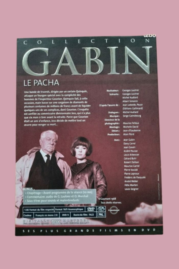 DVD Le Pacha (Jean Gabin) - photo numéro 2