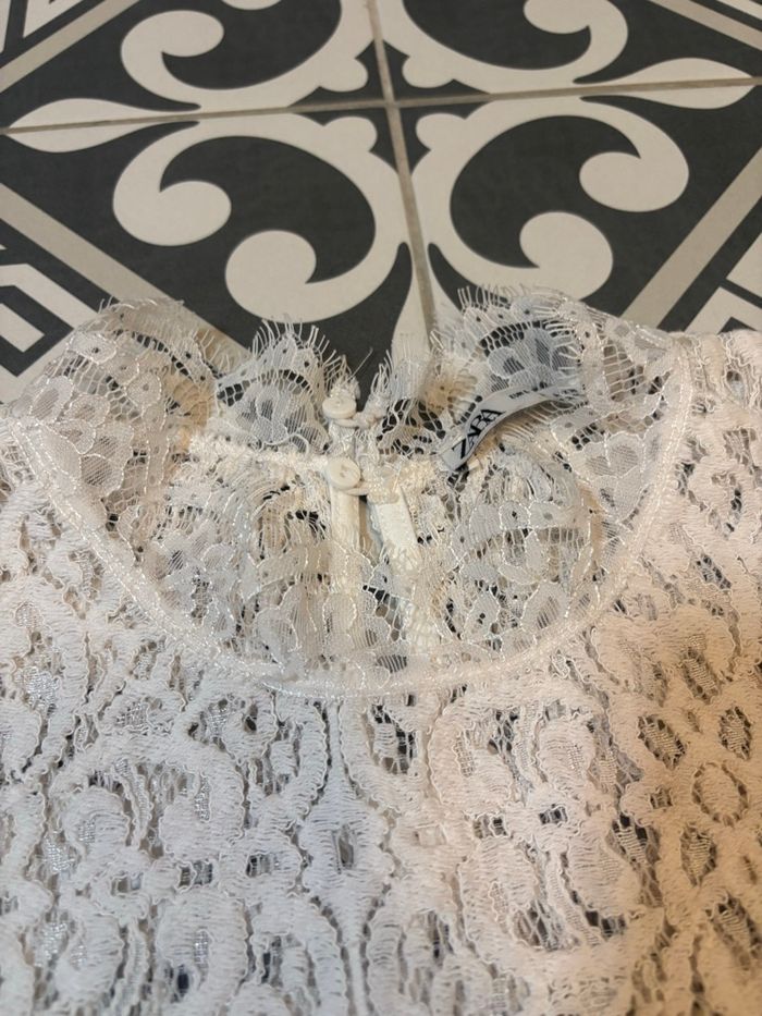Blouse en dentelle Zara - photo numéro 3